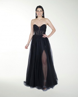 VESTIDO PR GRAN GALA CON BRILLO