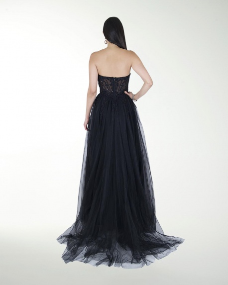 VESTIDO PR GRAN GALA CON BRILLO