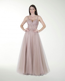 VESTIDO PR GRAN GALA CON BRILLO