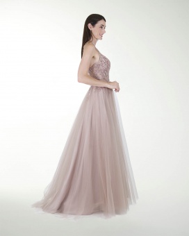 VESTIDO PR GRAN GALA CON BRILLO