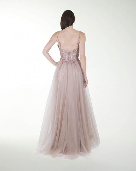 VESTIDO PR GRAN GALA CON BRILLO
