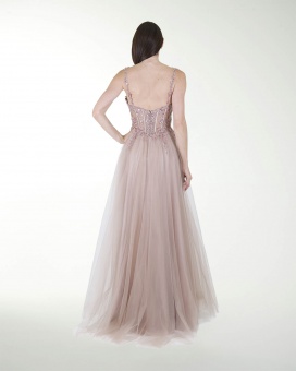 VESTIDO PR GRAN GALA CON BRILLO