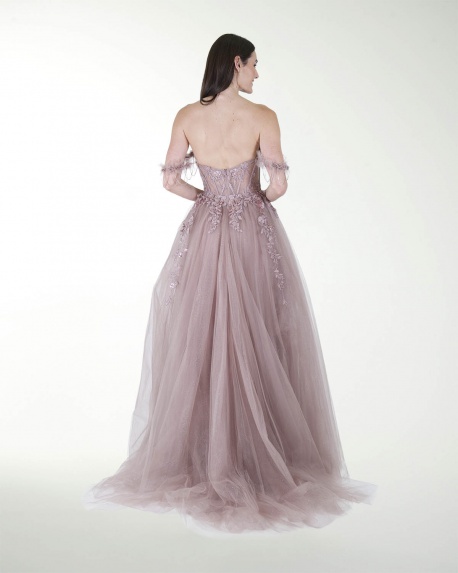 VESTIDO PR GRAN GALA CON BRILLO
