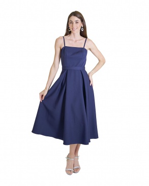 VESTIDO CASUAL CON TABLONES