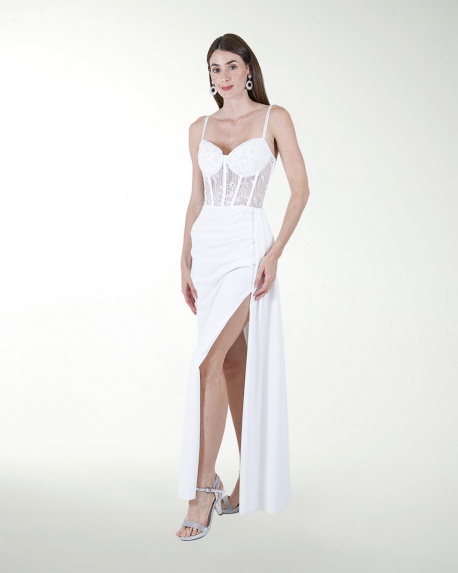 VESTIDO CL BLA TIPO CORSET