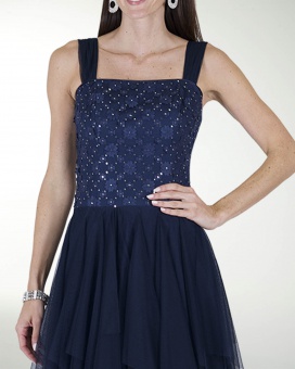 VESTIDO CL TALLE EN TELA 3D