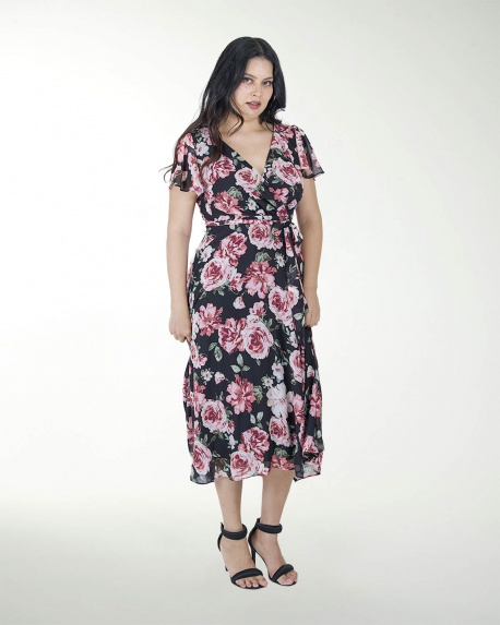 VESTIDO TV CON  CRUCE EN LA  FALDA