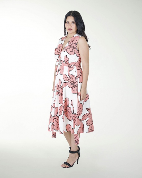 VESTIDO TV CON CRUCE Y HERRAJE EN EL DELANTERO