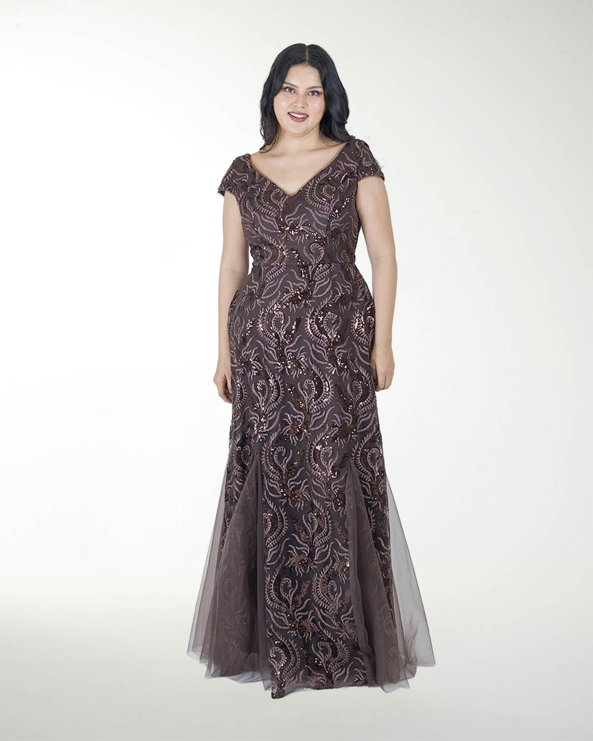 VESTIDO TE ENTALLADO CORTE SIRENA