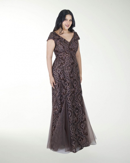 VESTIDO TE ENTALLADO CORTE SIRENA