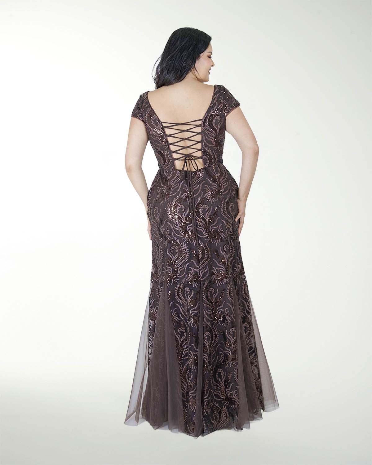 VESTIDO TE ENTALLADO CORTE SIRENA