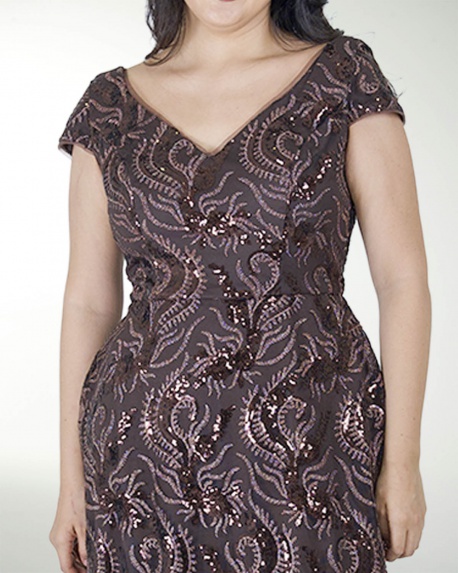 VESTIDO TE ENTALLADO CORTE SIRENA