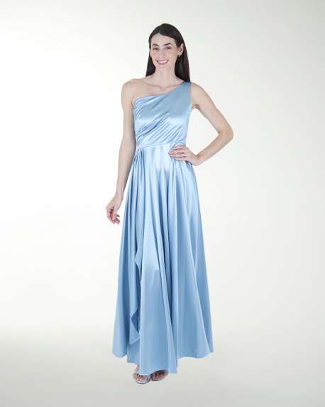 VESTIDO CL FALDA CIRCULAR DE UN HOMBRO