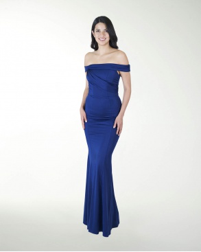 VESTIDO CL CORTE SIRENA CON DRAPEADO
