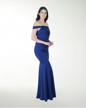 VESTIDO CL CORTE SIRENA CON DRAPEADO
