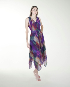 VESTIDO DA CON PICOS AMARRE