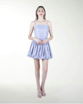 VESTIDO ANTRO STRAPLESS PLISADO