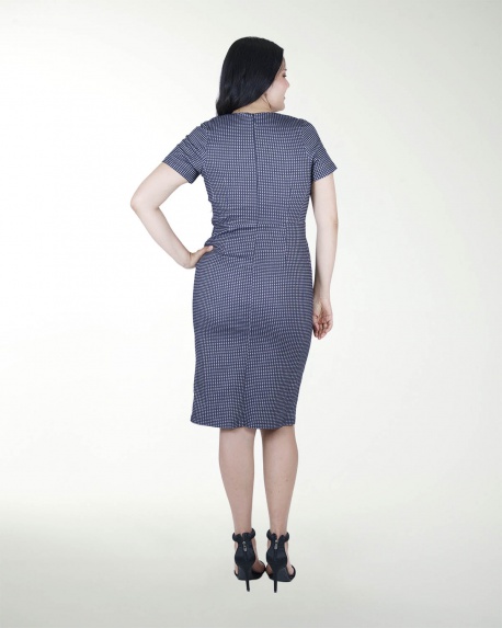 VESTIDO TV RECTO MANGA CORTA