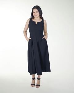 VESTIDO TV CON CORTES