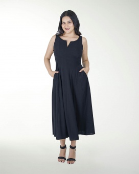 VESTIDO TV CON CORTES