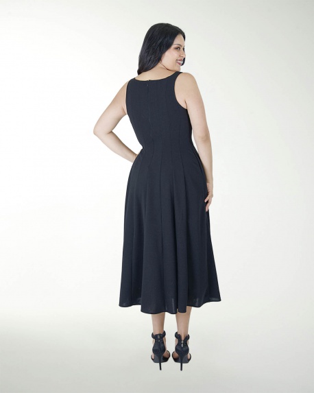 VESTIDO TV CON CORTES