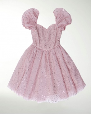 VESTIDO NIÑA CON MANGAS AGLOBADAS