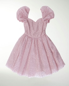 VESTIDO NI CIRCULAR CON MAGA AGLOBADA