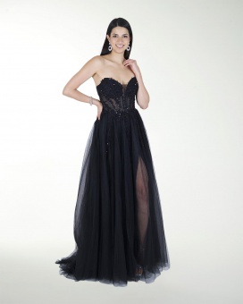 VESTIDO PR GRAN GALA CON BRILLO