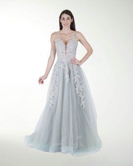 VESTIDO PR GRAN GALA CON BRILLO