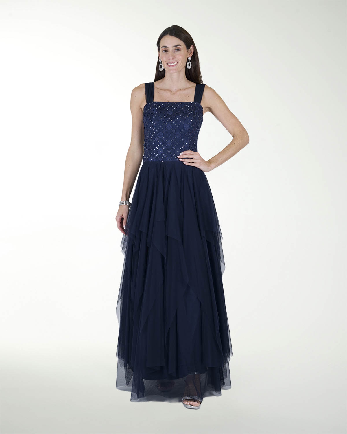 VESTIDO CL TALLE EN TELA 3D