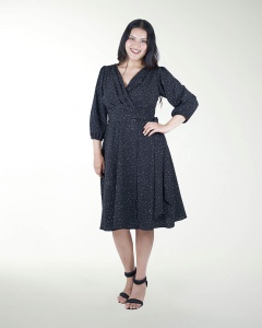 VESTIDO   TV CON AMARRE MANGA 3/4