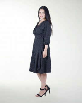 VESTIDO   TV CON AMARRE MANGA 3/4