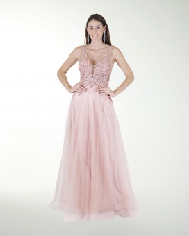 VESTIDO PR GRAN GALA CON BRILLO