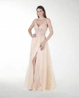 VESTIDO PR GRAN GALA CON BRILLO
