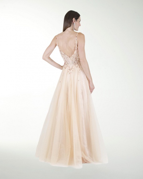 VESTIDO PR GRAN GALA CON BRILLO