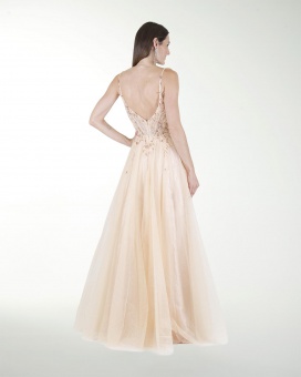 VESTIDO PR GRAN GALA CON BRILLO