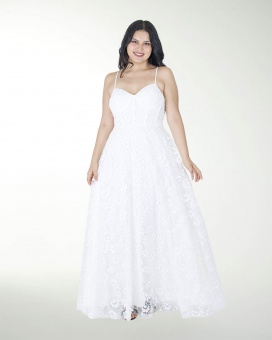VESTIDO TE BLA TIPO CORSET CON BRILLOS