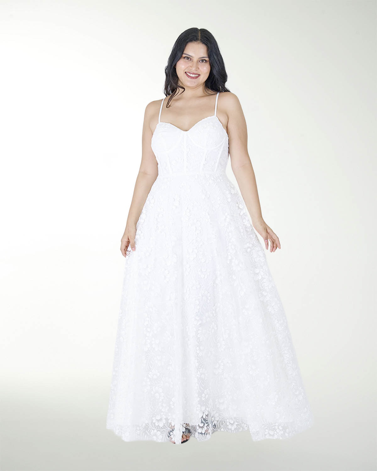 VESTIDO TE BLA TIPO CORSET CON BRILLOS