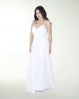 VESTIDO TE BLA TIPO CORSET CON BRILLOS