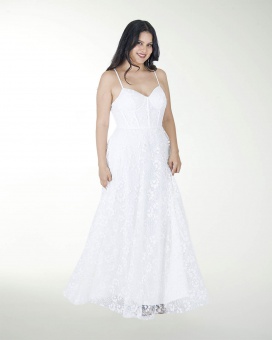 VESTIDO TE BLA TIPO CORSET CON BRILLOS