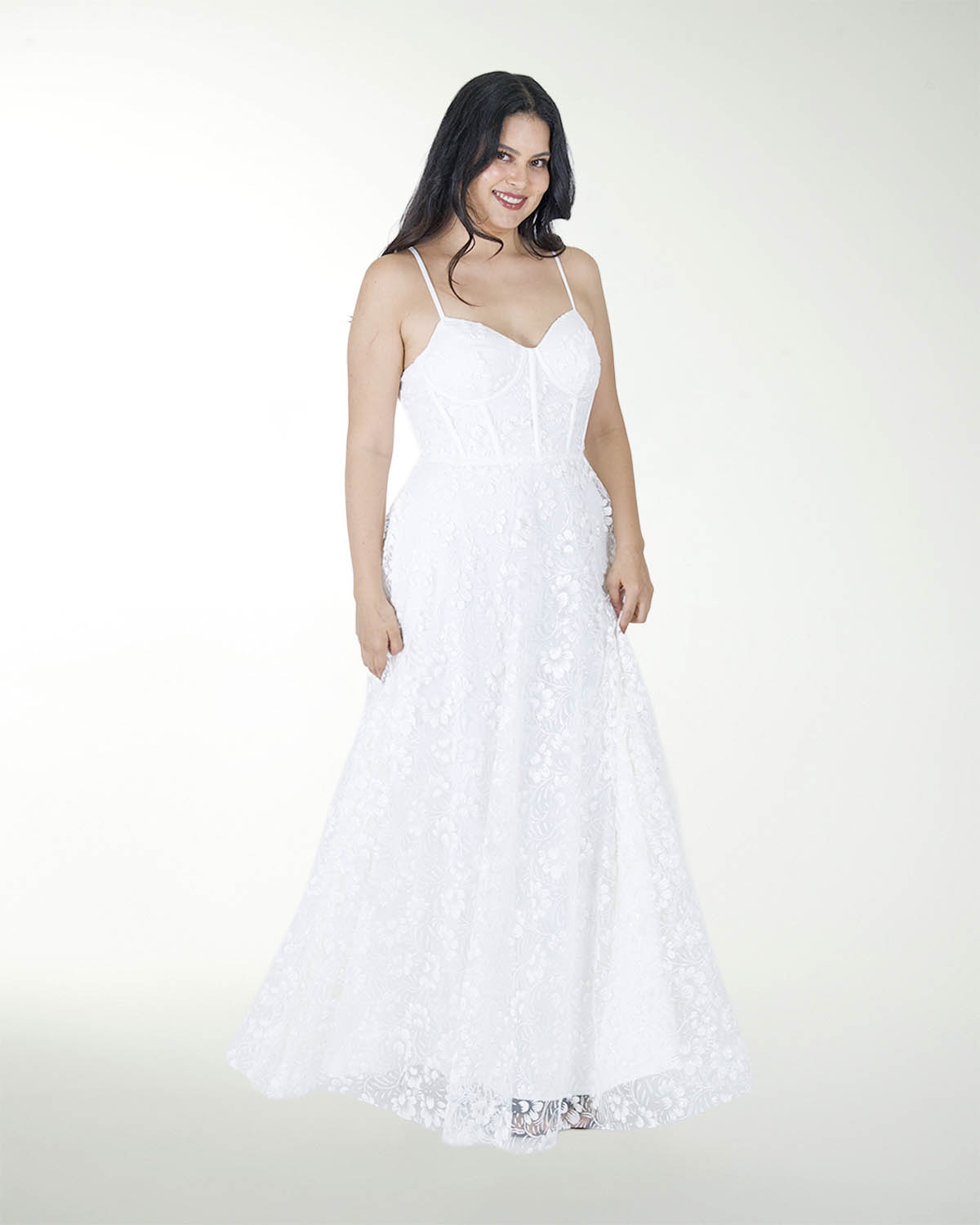 VESTIDO TE BLA TIPO CORSET CON BRILLOS
