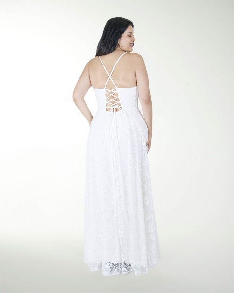 VESTIDO TE BLA TIPO CORSET CON BRILLOS