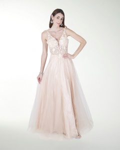 VESTIDO PR GRAN GALA CON BRILLO