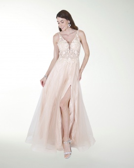 VESTIDO PR GRAN GALA CON BRILLO