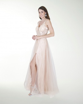 VESTIDO PR GRAN GALA CON BRILLO