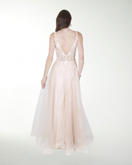 VESTIDO PR GRAN GALA CON BRILLO