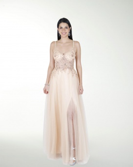 VESTIDO PR GRAN GALA CON BRILLO
