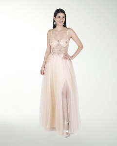 VESTIDO PR GRAN GALA CON BRILLO