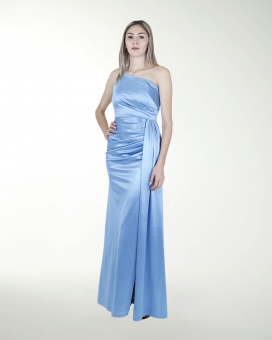 VESTIDO CL WARP DE UN HOMBRO DRAPEADO