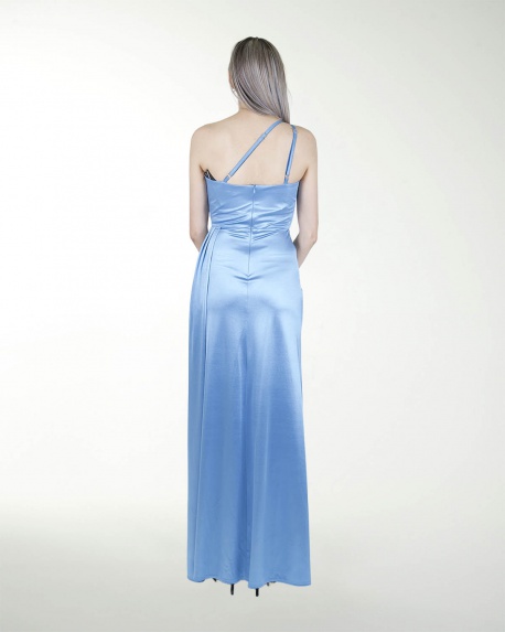 VESTIDO CL WARP DE UN HOMBRO DRAPEADO